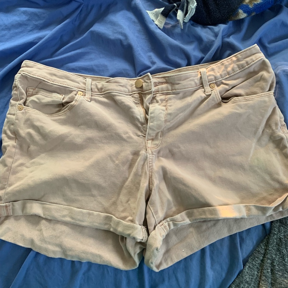 light pink shorts